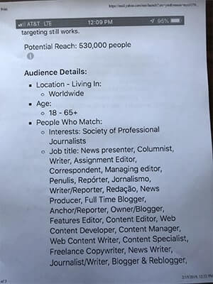 targeting job titles