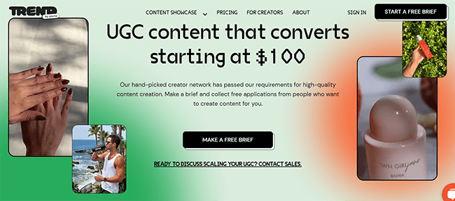 Trend Homepage
