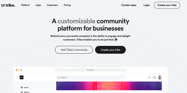 tribe homepage