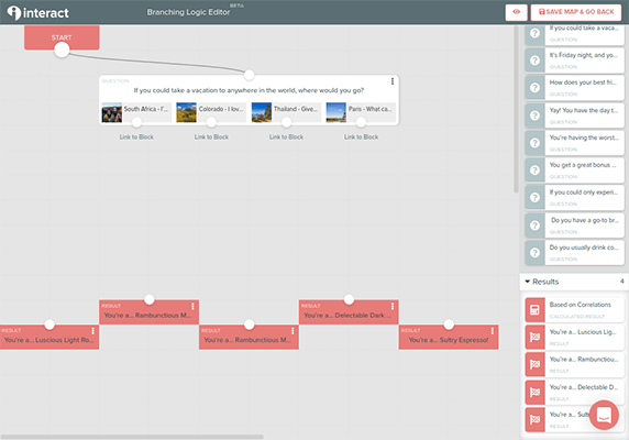 Tryinteract branching logic