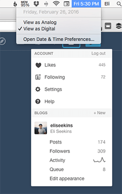 Tumblr account