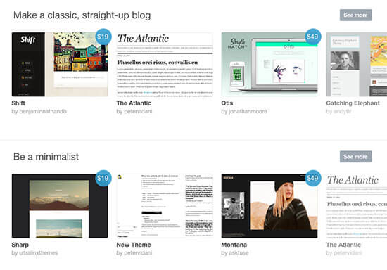 Tumblr themes