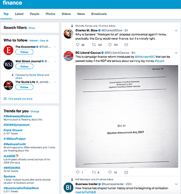 Twitter Search Terms