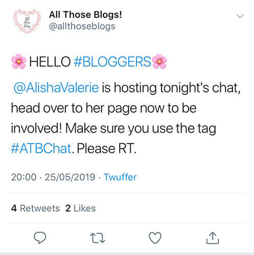 Use one hashtag to group discussions together