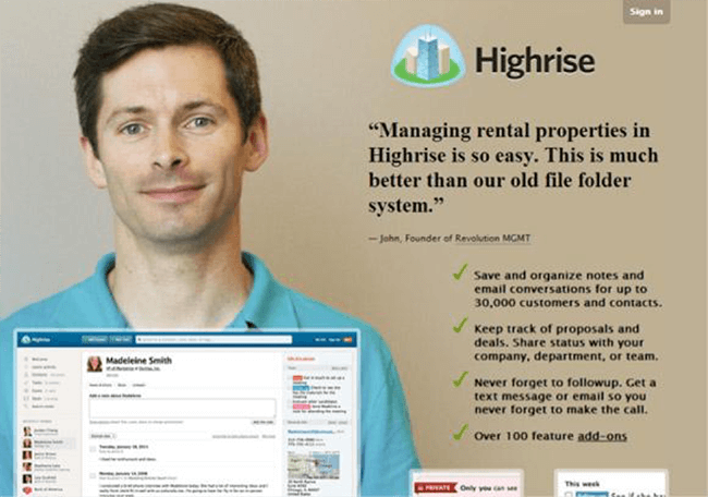 use persona specific copy actual quote
