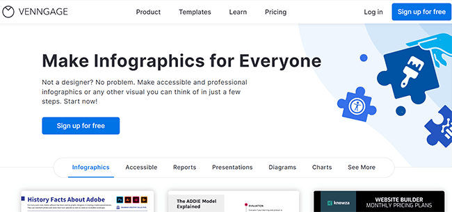 Venngage Homepage