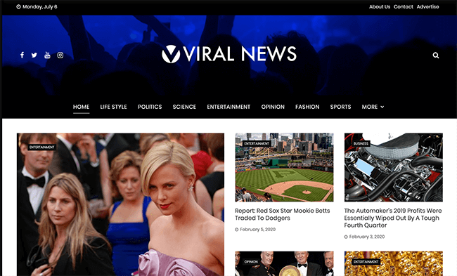 Viral News Theme