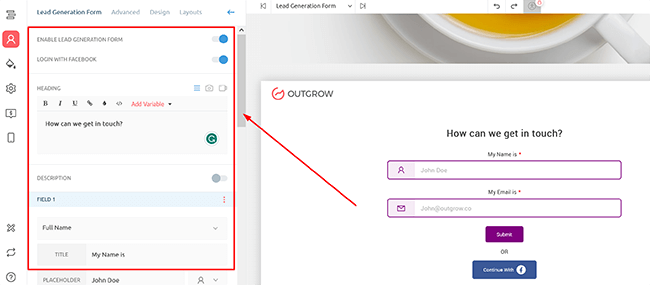 wysiwyg editor form elements