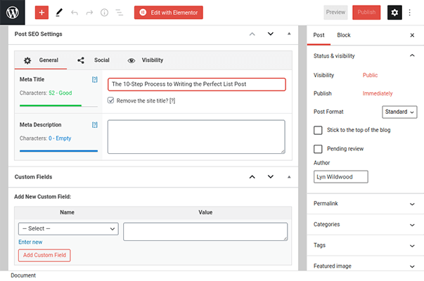 WordPress SEO Title