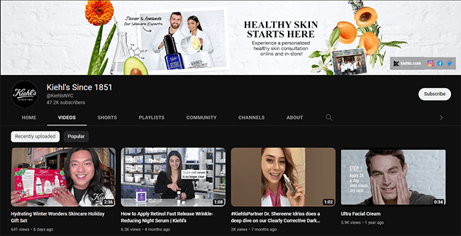 youtube establish an identity