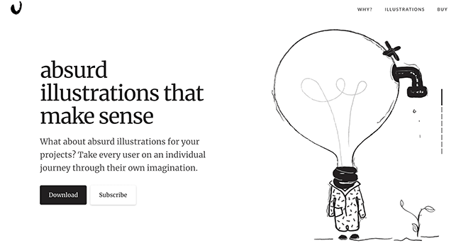 absurd homepage
