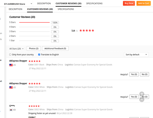 aliexpress reviews