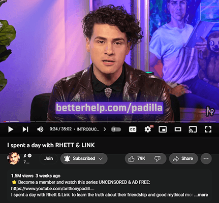 anthony padilla youtube sponsor