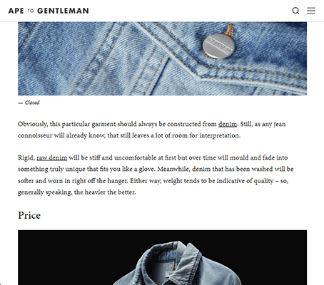 ape to gentleman blog post
