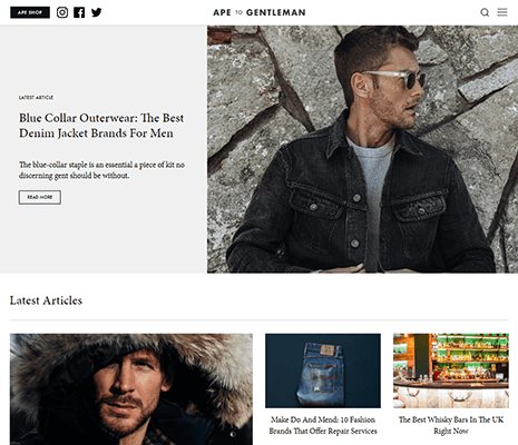 ape to gentleman homepage
