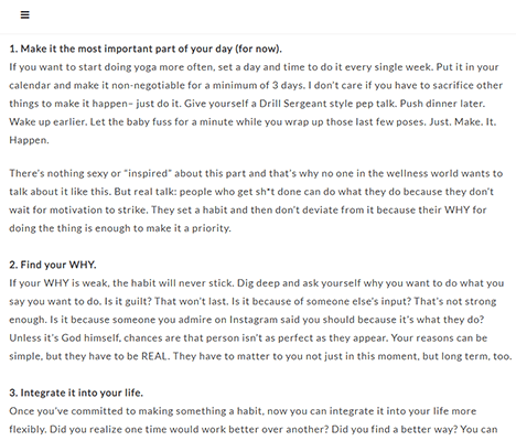 bad yogi blog post
