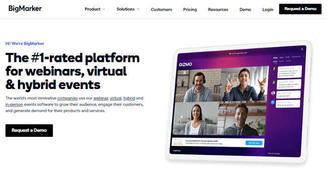 bigmarker homepage