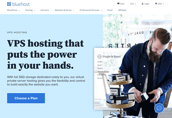 bluehost vps hosting