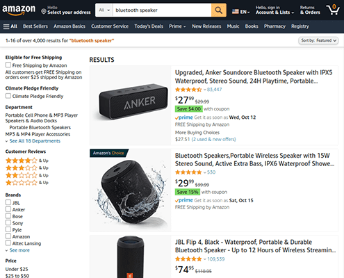 bluetooth speaker amazon