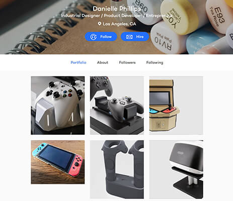 coroflot portfolio example