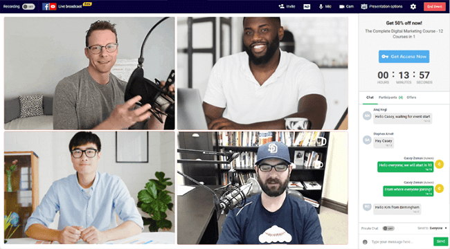 easywebinar webinar ui