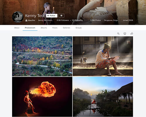flickr portfolio example