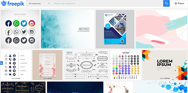 freepik homepage