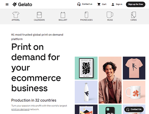 gelato homepage
