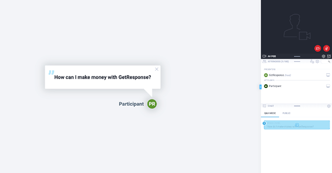 getresponse webinar ui