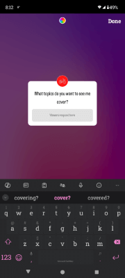 instagram story question