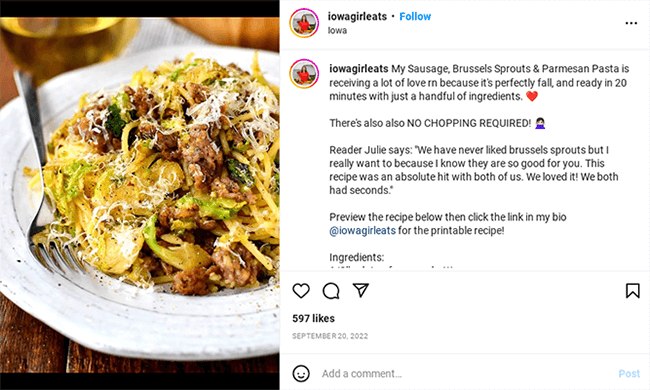 iowa girl eats instagram post