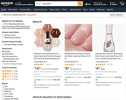 nail polish amazon