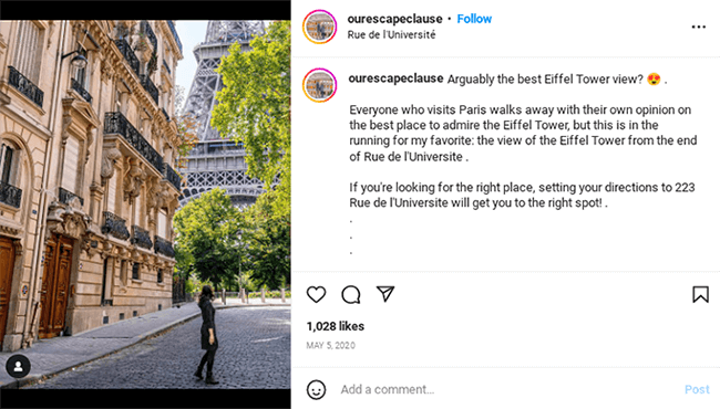 our escape clause instagram post