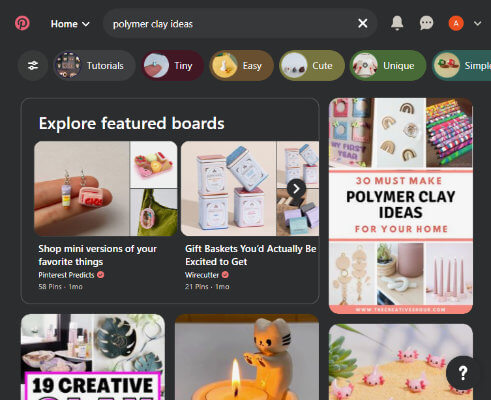 pinterest search results