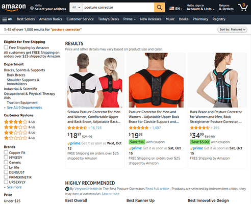 posture corrector amazon