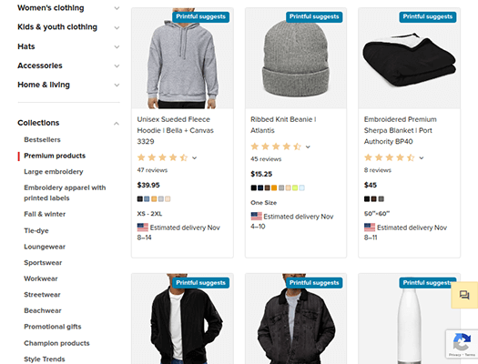 printful products