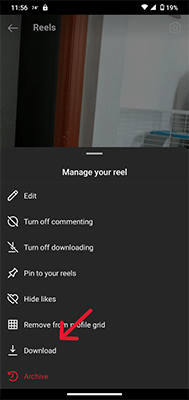 save instagram photo click download