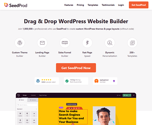 seedprod homepage