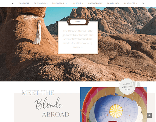 the blonde abroad about page