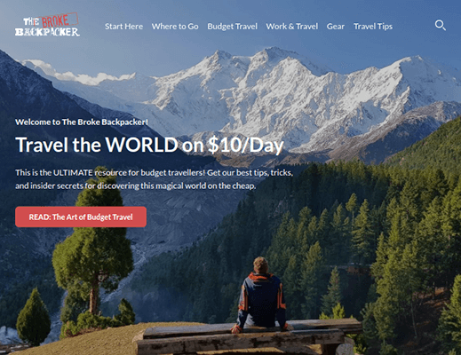 the broke backpacker homepage