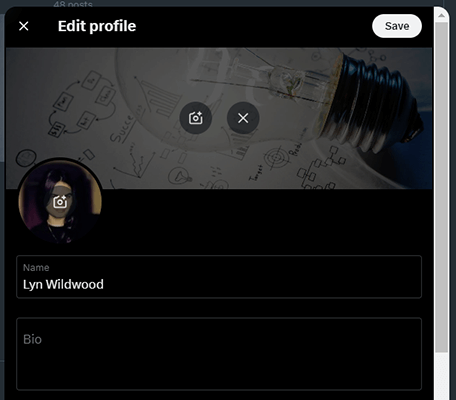 twitter edit display name