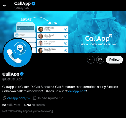 twitter getcallapp