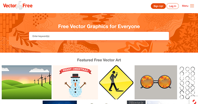 vector4free homepage