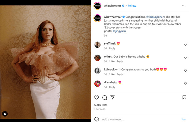 who what wear instagram post