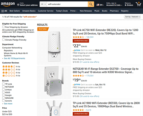 wifi extender amazon