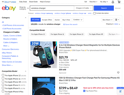 wireless charger ebay