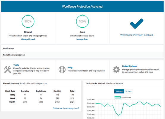wordfence ui