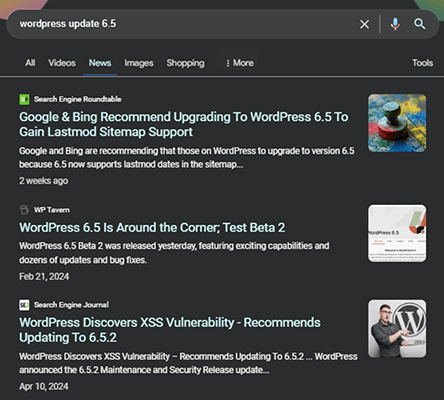 wordpress google news